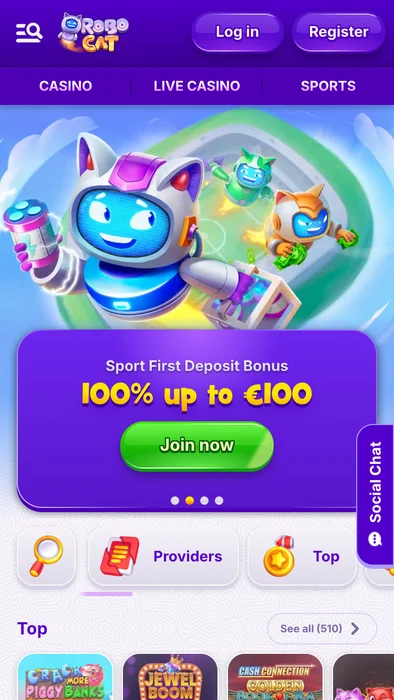 Robocat Casino Übersicht